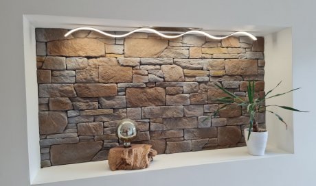 Création de niche sur un mur en pierre à Villefranche-sur-Saône - JLM RENOVATION 